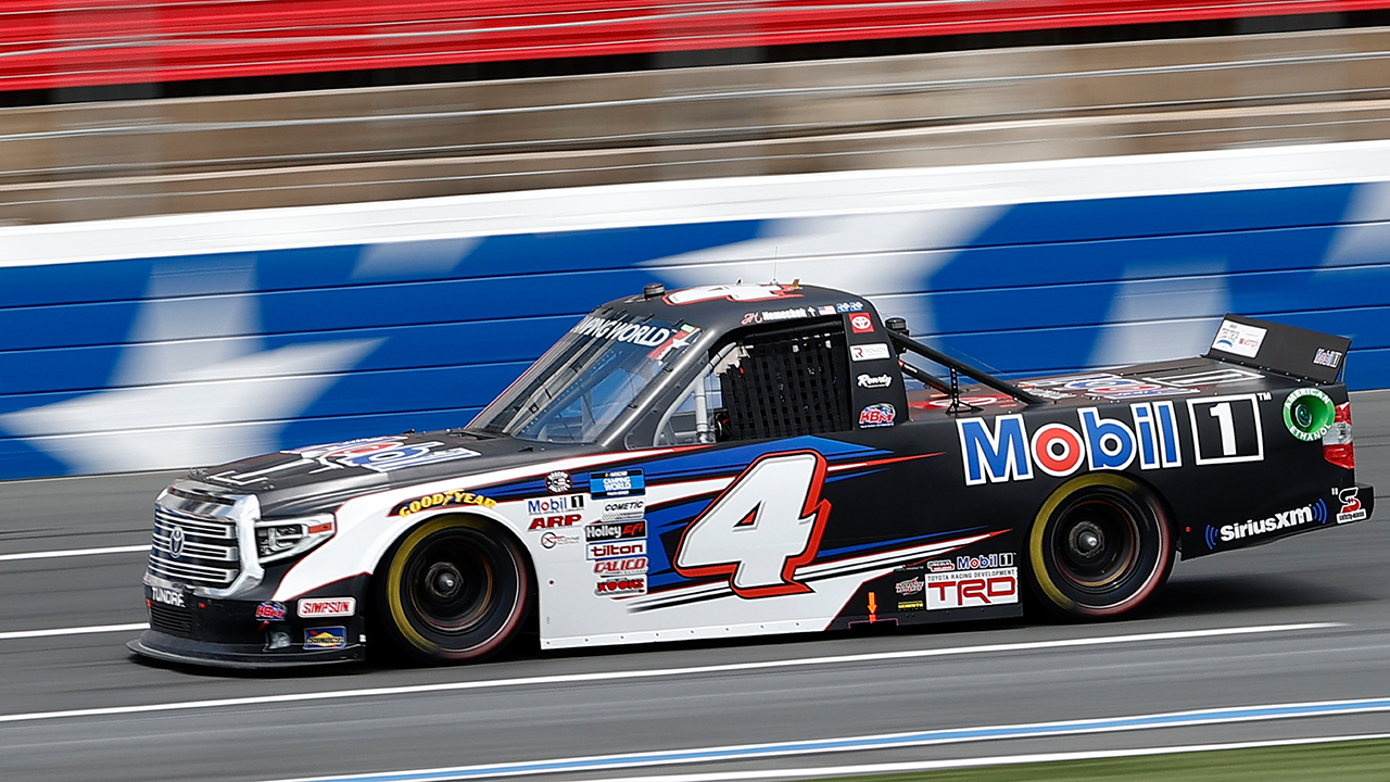 John Hunter Nemechek stands out in practice at Charlotte Motor Speedway