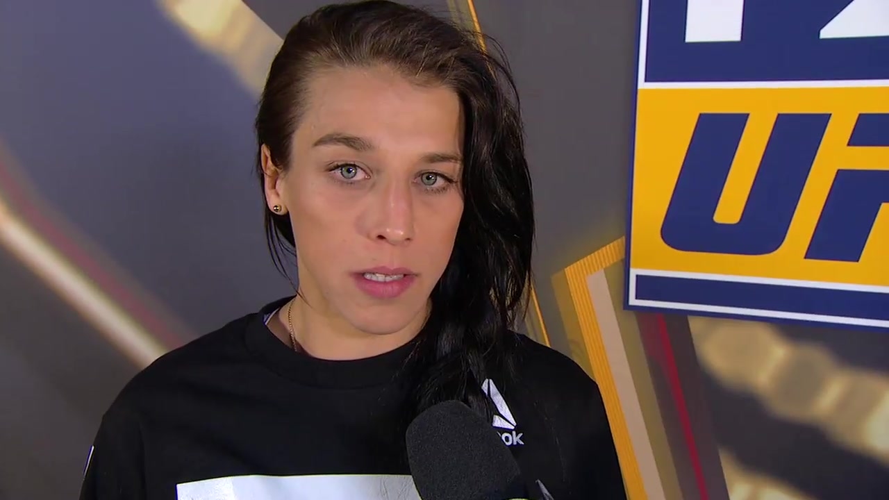 Joanna Jedrzejczyk talks with Megan Olivi after UFC 223 weigh-ins | INTERVIEW | UFC 223