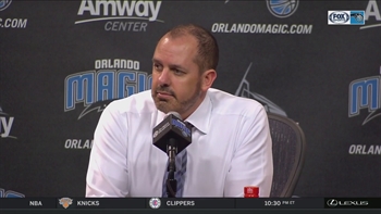 Frank Vogel reacts to ending the losing streak with a win over Detroit