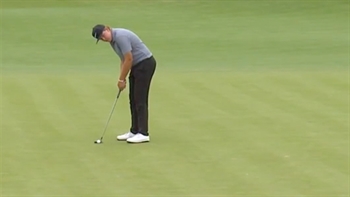 Preston Summerhays sinks an eagle putt from off the green at the 2019 U.S. Junior Amateur Open