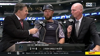Bryan Holaday talks about catching Sandy Alcantara, Marlins' hot streak