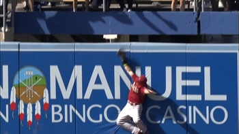 D-backs to Basics: Playing outfield at Dodger Stadium