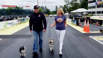 Walk 1000 feet with Scott Palmer, and his dogs | 2018 NHRA DRAG RACING