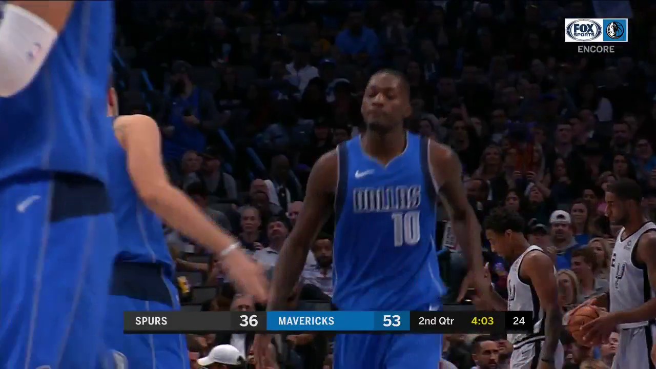 WATCH: Dorian Finney-Sminth Flies To The Rim | Mavericks ENCORE
