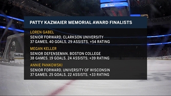 Former Lady Duck Annie Pankowski is a finalist for the Patty Kazmaier Memorial Award
