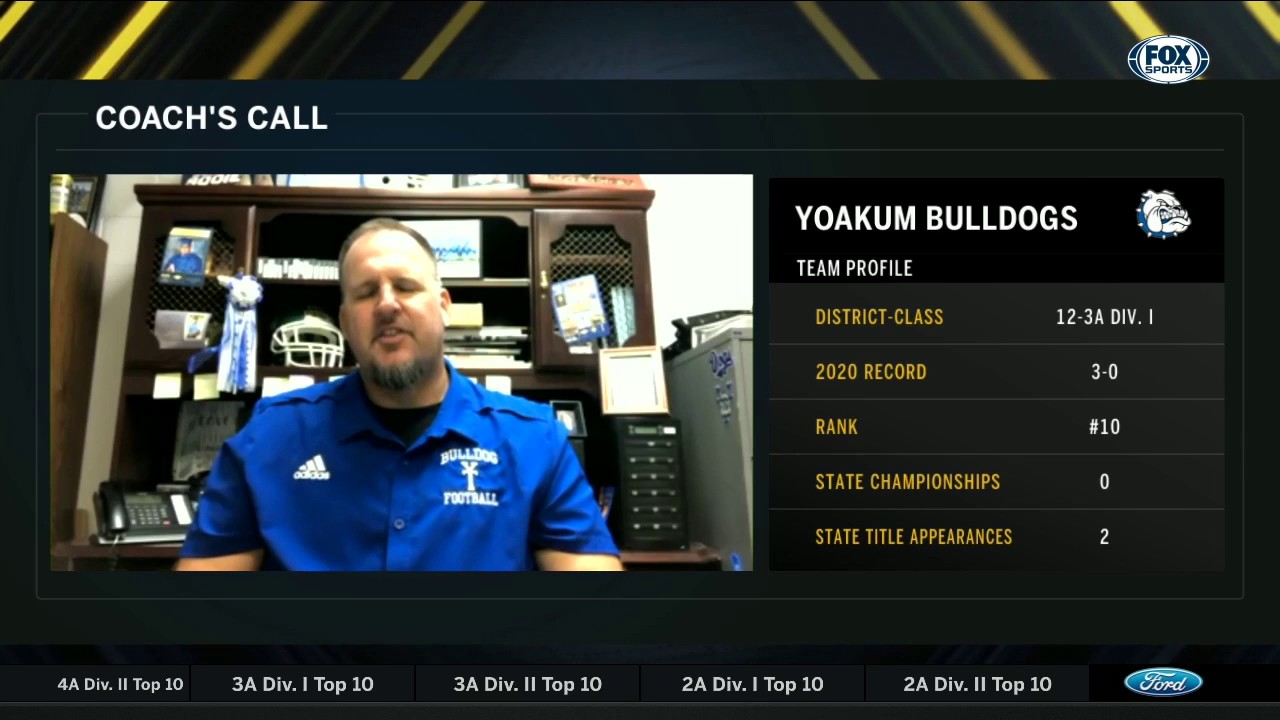 Yoakum Bulldogs Coach Bo Robinson talks win over Cuero | Football Friday