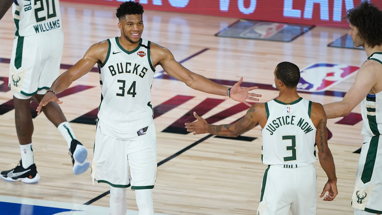 Nick Wright reacts to Giannis' Bucks' Game 2 win vs Magic last night, Milwaukee still needs improvement