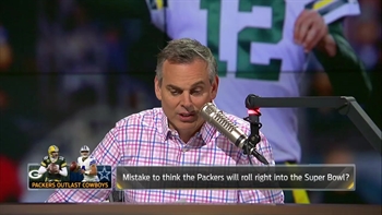 Colin reacts to Aaron Rodgers most remarkable play from win over Cowboys | THE HERD