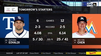 Wei-Yin Chen set to face Nathan Eovaldi in intrastate clash