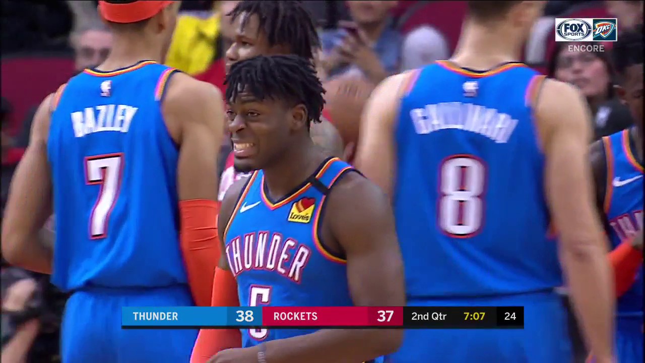 WATCH: Luguentz Dort Muscles Through the Contact for 2 And 1 | Thunder ENCORE