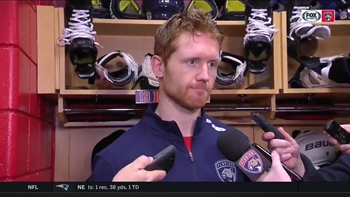 Mike Matheson breaks down win after his 3-point night, how defense needs to tighten up still