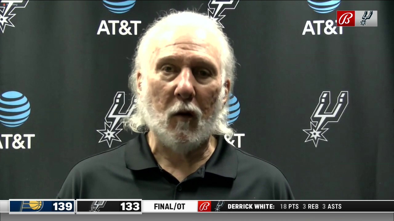 Gregg Popovich: 'We just can't give up 139 points'
