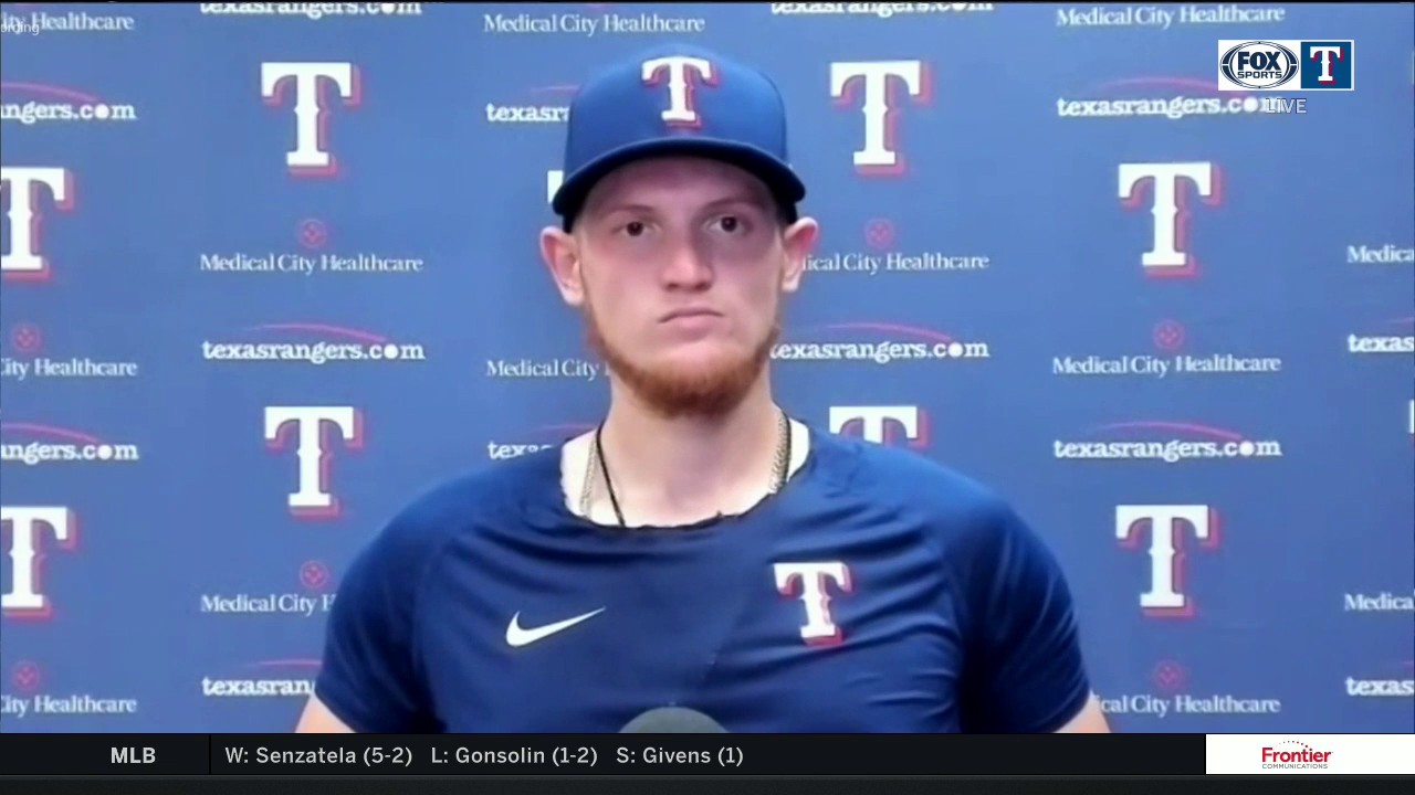 Sam Huff on HItting his First Major League Home Run, Rangers Win