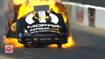 Trio of explosions plague final day of the 4-Wide Nationals  | 2018 NHRA DRAG RACING