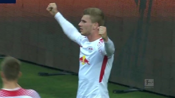 Timo Werner strikes first for RB Leipzig | 2017-18 Bundesliga Highlights