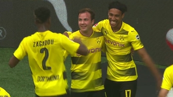 Aubameyang goal gives Dortmund the lead vs. Hertha Berlin | 2017-18 Bundesliga Highlights