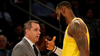 Ryan Hollins gives some credit to Frank Vogel  for LeBron's dominating performance