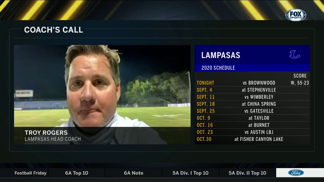 Troy Rogers on the Lampasas Win over Brownwood