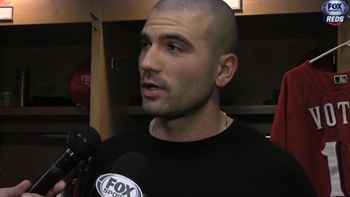 Joey Votto on his on-base streak coming to an end