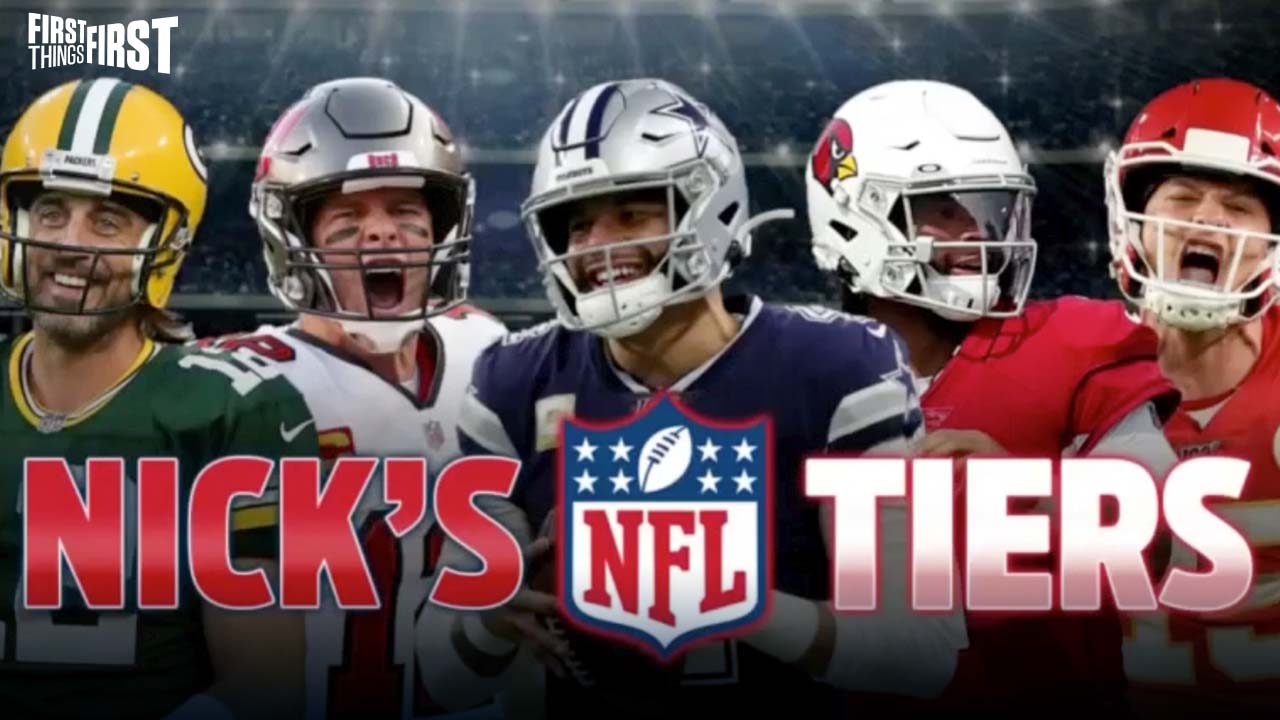 Nick Wright reveals his NFL Tiers ahead of Week 15 I FIRST THINGS FIRST