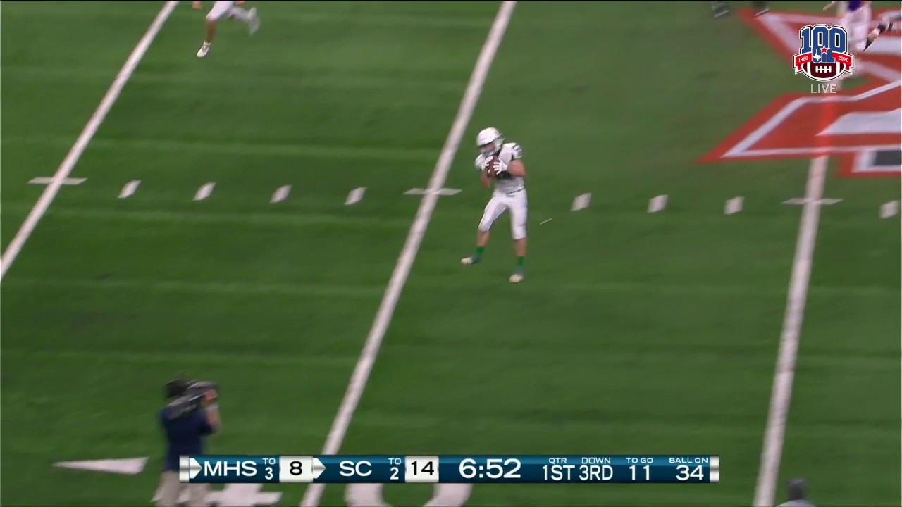 HIGHLIGHTS: Kaden Halk is Open for the Touchdown Pass | UIL State Championship