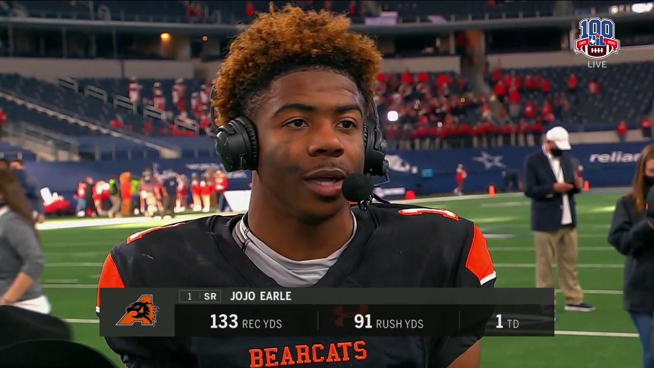 JoJo Earle on Aledo Winning the State Championship
