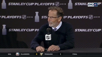 Torts postgame press conference after Blue Jackets go up 3-0 on Lightning