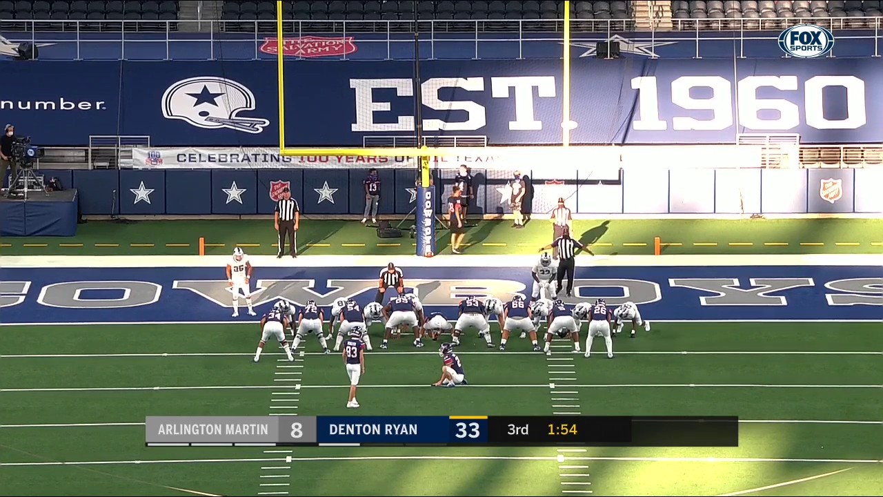 WATCH: Arlington Martin returns blocked Extra Point | Texas Football Days Presented by Jack In The Box