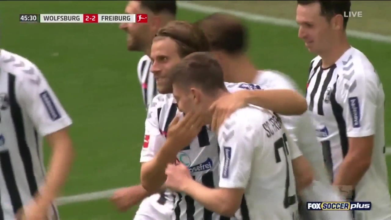 SC Freiburg all knotted up with Wolfsburg thanks to Roland Sallai header | FOX SOCCER