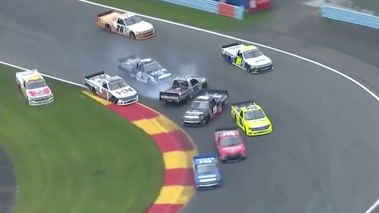 Nemechek, Rhodes collide collecting several others at Watkins Glen