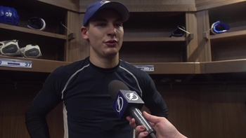 Yanni Gourde, Victor Hedman impressed with Lightning's young players