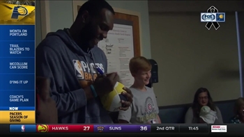 Pacers visit kids in Central Indiana hospitals