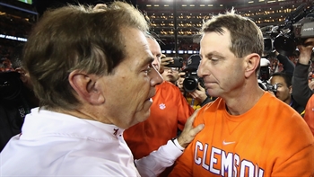 Nick Wright makes the case why Dabo Swinney and Clemson are now on equal footing with Nick Saban and Alabama