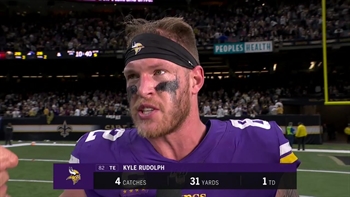 Kyle Rudolph: Vikings proved 'Kirk Cousins can't win the big game' narrative wrong