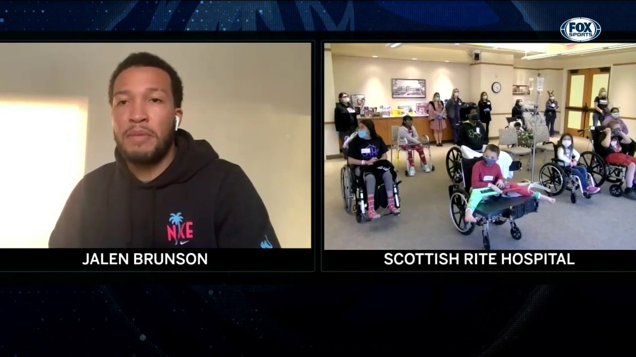 Maxi Kleber and Jalen Brunson Hold Zoom Call with Scottish Rite Hospital | Mavs Insider