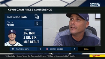 Kevin Cash discusses Austin Pruitt, Colin Poche's performances on the mound, 5-1 loss to Boston