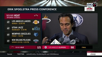 Erik Spoelstra on how short-handed Heat rose to the occasion in win over Clippers