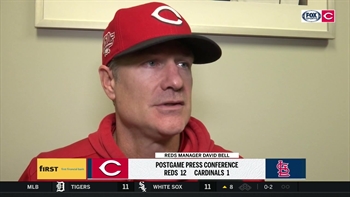 From dingers to defense to Disco, there was a lot for David Bell to enjoy in the Reds' win