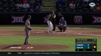 WATCH: Baylor Run Scores all the way from First Base | Big 12 Baseball Tournament