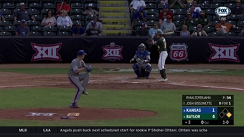 WATCH: Josh Bissonette hits a 2-run Home Run | Big 12 Baseball Tournament