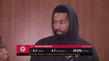 Wilson Chandler ready to go in Clippers debut