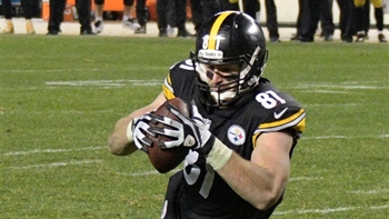 Shannon Sharpe reacts to Jesse James having his touchdown overturned during Sunday's loss