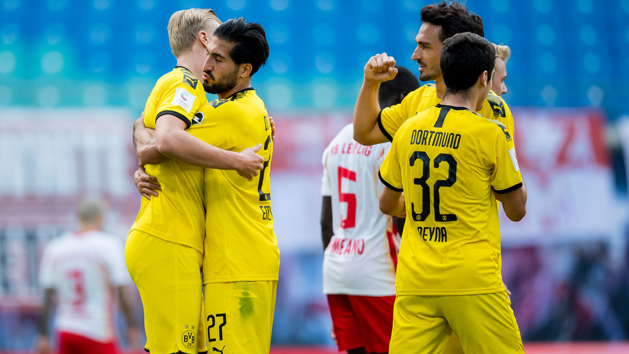 Borussia Dortmund secure second place after 2-0 win against RB Leipzig
