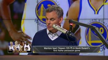 Colin loves that the Warriors are going to roll teams by 40 in the PRESEASON- 'The Herd'