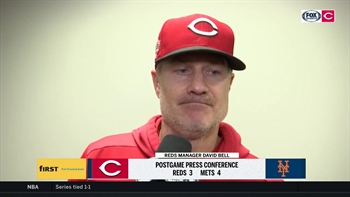 David Bell pleased with Cincinnati's fight, Castillo's pitching despite loss