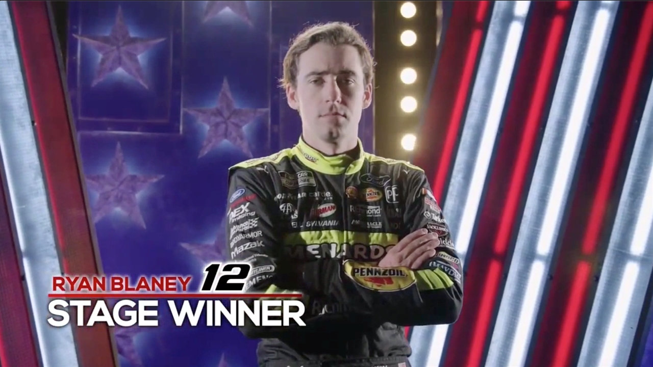 Ryan Blaney wins Stage 1 of NASCAR All Star race | NASCAR on FOX