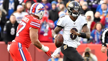 Skip Bayless wonders whether Lamar Jackson's average game against Buffalo hurt his MVP odds