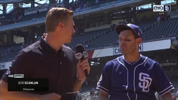 Hear from Ian Kinsler after Padres score 11 runs against the Braves