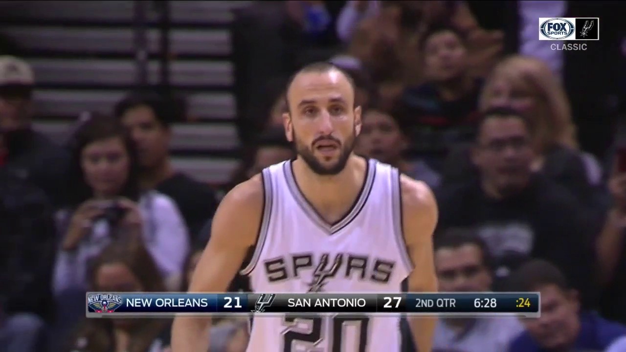 WATCH: Manu Ginobili Hits Triple And 'All is Well' | Spurs CLASSICS