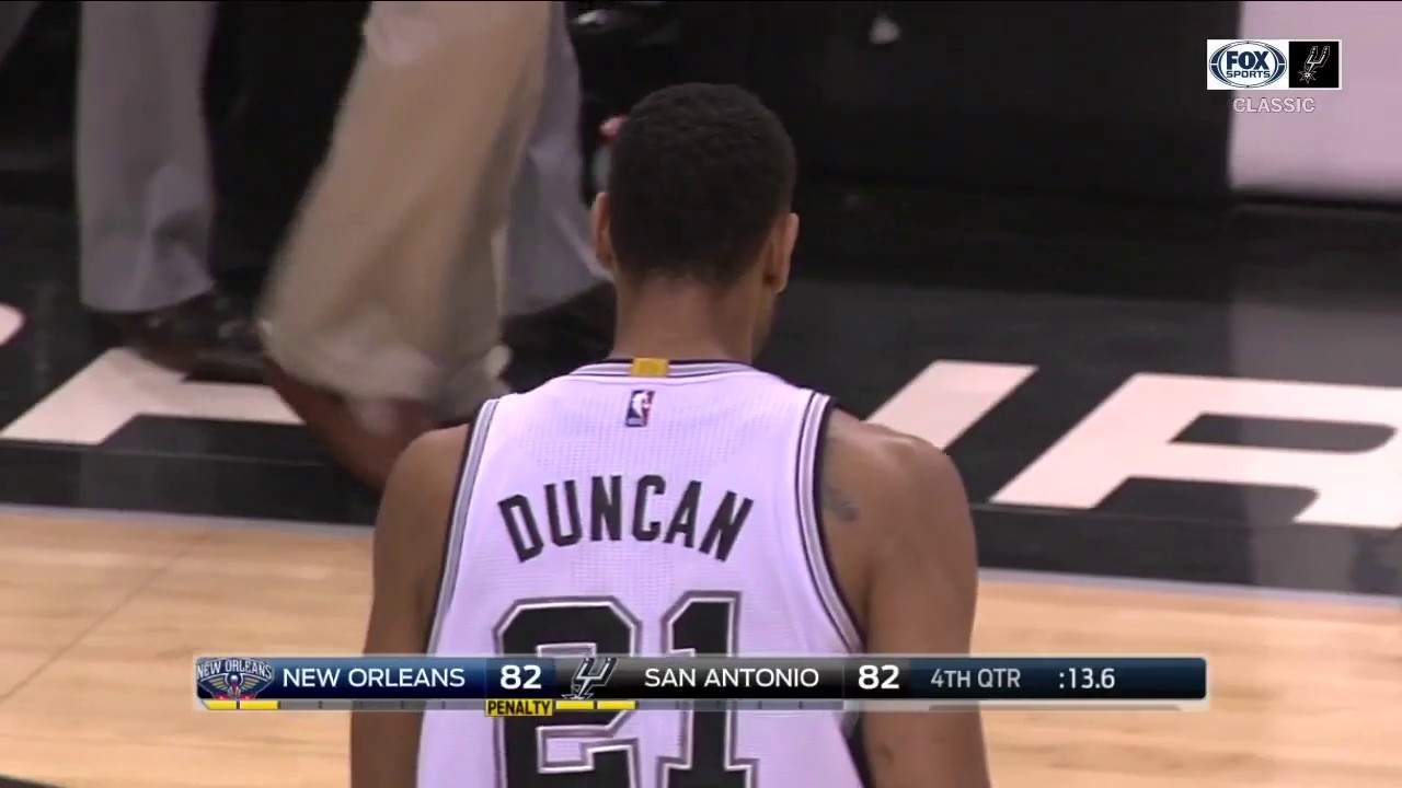 WATCH: A Tim Duncan Tip-In For the Tie | Spurs CLASSICS